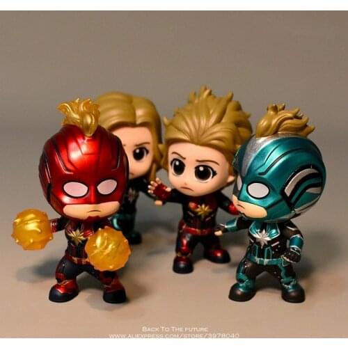Disney Avengers Captain Marvel 4styles 10cm Action Figure Anime Decoration Collection Figurine Toy model for children gift