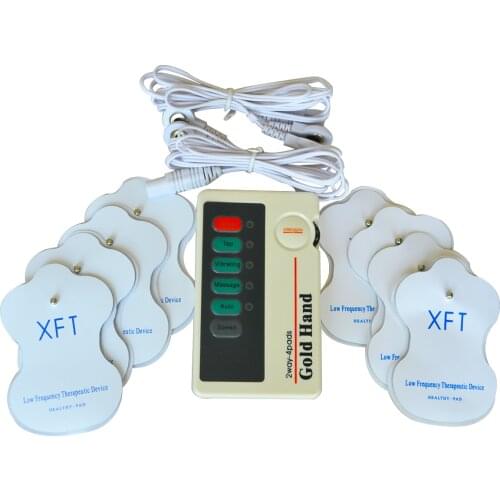 Health Care TENS Electrical Stimulator XFT-502 Low Frequency Digital Massager Pain Relief+8pcs XFT Electrode Pads For Free