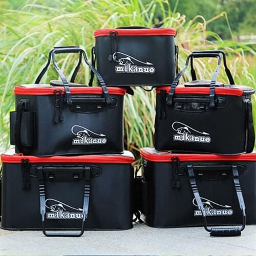 EVA Fishing Bag WALK FISH Portable Live Fish Box Collapsible Fishing Bucket Storage Bag Camping Water Container Pan Basin Tackle