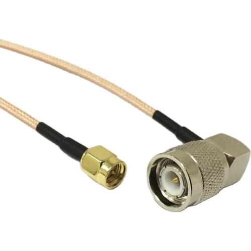 New Modem Coaxial Cable SMA Male plug To TNC Male plug Right Angle Connector RG316 Cable 15CM 6inch Adapter RF Pigtail