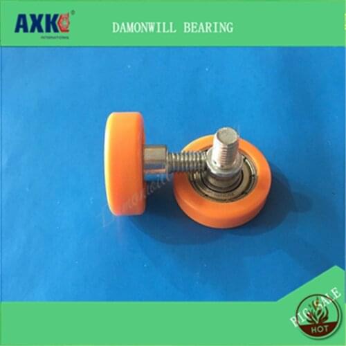 Plastic coated 6*22*7MM POM nylon wheel 626ZZ bearing guide wheel roller pulley rubber wheel 6X22X7MM Door 4pcs window pulley