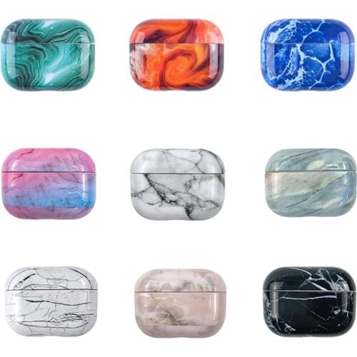 Marble Case For Apple Airpods Pro Wireless Bluetooth Earphone Case For AirPods Pro Protective Cover For Air Pods 3 Hard PC Cover