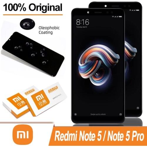 100% Original 5.99" IPS Display with frame for XiaoMi Redmi Note 5 Pro LCD Touch Screen Digitizer Assembly Repair Parts