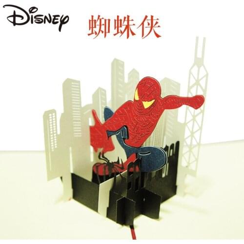Disney Anime Postcard Marvel Avengers Collection Anime Cartoon Three-dimensional Greeting Card 3d Greeting Card