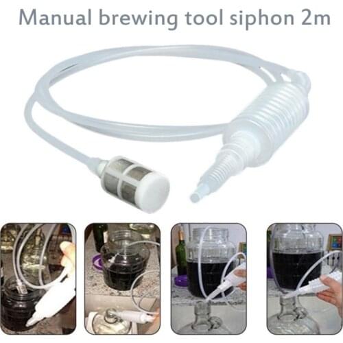 2M Home Brewing Siphon Hose Wine Beer Making Tool Brewing Kitchen Wine Distiller Filter Tube Alcohol Tool Brewing Equipment