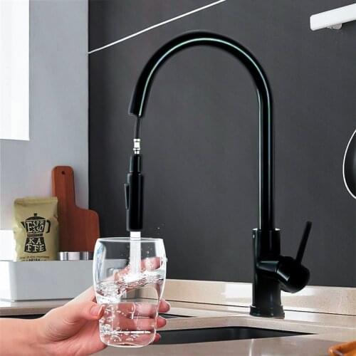 Kitchen Faucet 304 Stainless Steel Pull Out Touch Sensor Water Faucet Smart Induction Hot and Cold Water Mixer Tap Sink Faucets