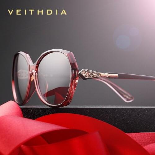 VEITHDIA Womens Sun glasses Polarized Gradient Lens Luxury Ladies Designer Sunglasses Eyewear Accessories For Women 3169