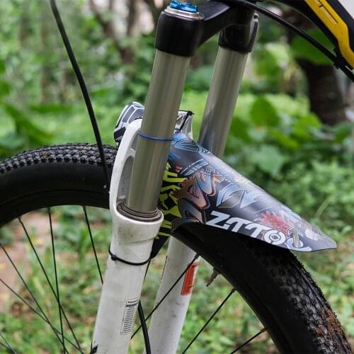 Bicycle Mudguard Front Rear Mudguard Cycling Road MTB Mountain Bike Durable Fender With 6 Fixing Strap Bike Accessories