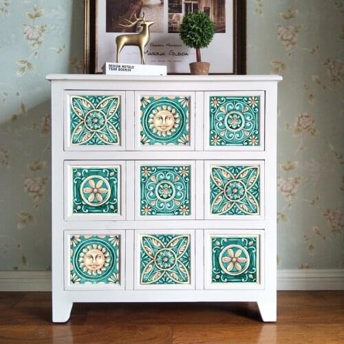 Funlife Italy Majolica Tiles Sticker,Waterproof Self adhesive Bathroom Kitchen Wall Stickers,Home Decor Furniture Art Decal