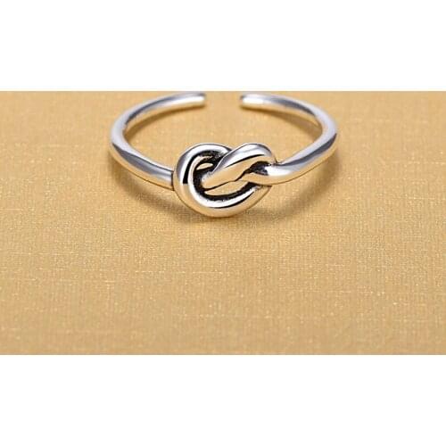 Punk Vintage Silver Color Heart Rings For Women Engagement Jewelry Adjustable Personality Antique Rings Anillos