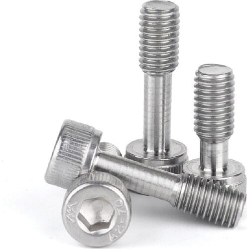10/5PCS M3 M4 M5 M6 M8 M10 304 Stainless Steel Loose Screw Half-tooth Bolt Hexagon Short Head Anti-falling Screw