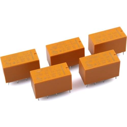 10PCS DC 5V/9V/12V/24V Coil DPDT 8 Pin Electromagnetic Relays PCB Type HK19F 2NO 2NC
