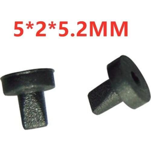 100PCS 5*2*5.2MM miniature black silicone duckbill valve Anti-backflow low pressure lazy toothbrush head one-way check valve