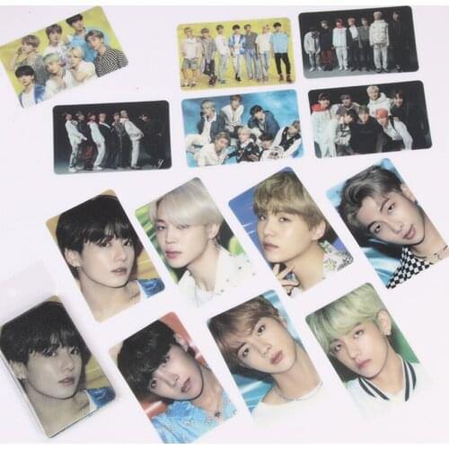 KPOP Bangtan Boys PVC Photo Cards Members Clear LOMO Cards Premium Photos 13Pcs Set