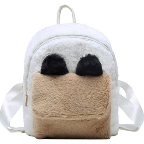 2021 Small Bag Womens Bag New Burst Fashion Cute Little Backpack Plush Shoulder Bag