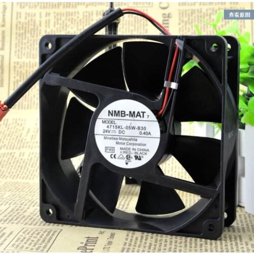 4715KL-05W-B30 P49 DC 24V 0.40A 2-Wire 120X120X38mm Server Cooling Fan