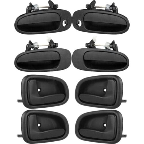 8Pcs Car Exterior Interior Door Handle 69230-02030 69220-02040 for Toyota Corolla 98-02