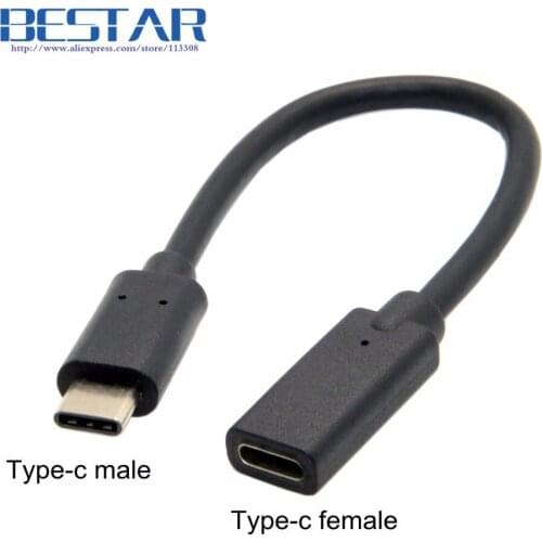 90 Degree Right Angled USB-C USB 3.1 Type C usb type c Male to Female Extension Data Cable for Macbook Tablet 20cm 0.2m