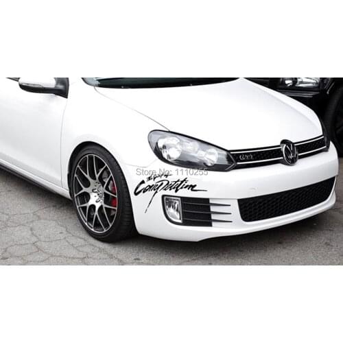 Aliauto Car Accessories The Spirit of Competition Car sticker And Decal for volkswagen polo golf opel ford focus peugeot 206