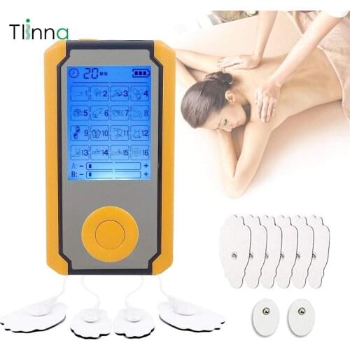 Rechargeable EMS TENS Body Massage Machine Electronic Pulse Massager Muscle Stimulator Acupuncture Slimming Therapy Pain Relief