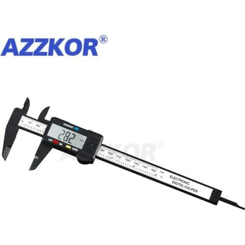 AZZKOR Digital Vernier Caliper Black Large Screen Value Model High-precision 150/100mm Electronic Digital Caliper Measuring Tool