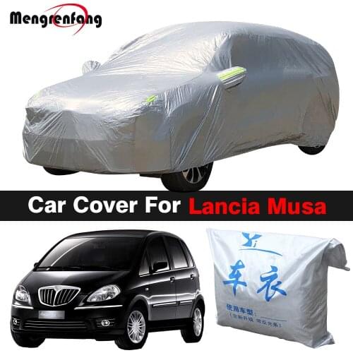 Full Car Cover Outdoor Anti-UV Sun Shade Rain Snow Dust Resistant MPV Cover For Lancia Musa