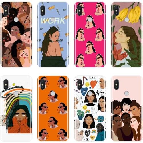 Black Girl Phone Case For Pocophone F1 Xiaomi Redmi Note 4 4X 5 5A 6 Pro Prime Silicone Back Cover For Redmi S2 4A 5A 6A 5 Plus