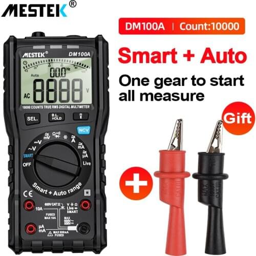 10000 Counts Digital Multimeter Multimeter Transistor Tester Professional Capacitance Meter Multimetro Voltage Tester DM100A