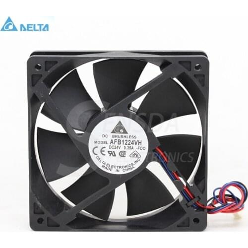 For delta afb1224vh DC24v 12025 120mm 12cm 0.35A server inverter axial blower radiator cooler COOLING FANs