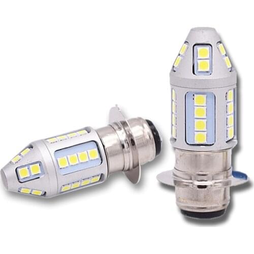 H6M P15D 2835 30 SMD LED Head Light Bulbs White for Yamaha YFZ450 Banshee 350 YFZ350 Kawasaki KLX 250