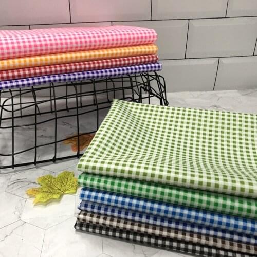 100cmx150cm Printed Grid Checked Plaid Tartan Polyester Fabric Cloth For Handmade DIY High Quality Cloth Material Children Kids