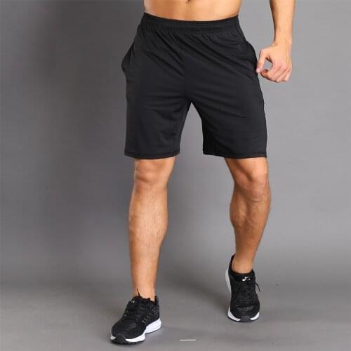 NEW 2019 Men Breathable Quick Dry Running Shorts Jogging Training Sports Sportswear Fitness Exercise Gym Shorts Pocket Clothes