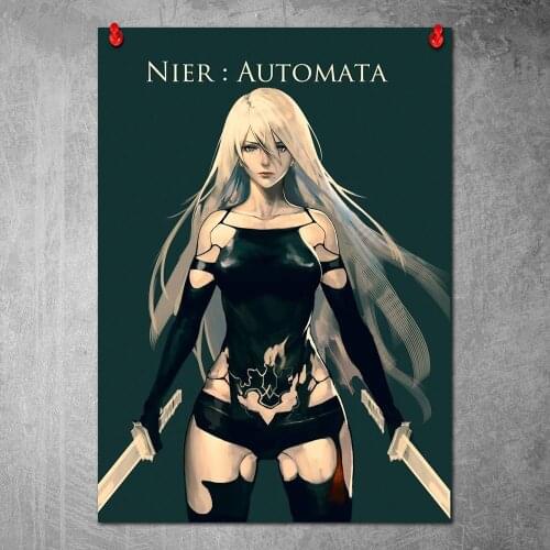 Nier Automata Poster Canvas Painting Nordic Wall Art Pictures Living Room Home Decor No Frame