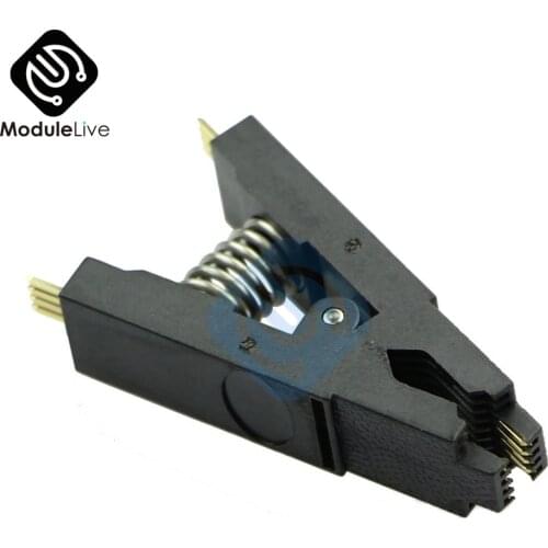 Programmer Testing Clip SOP8 SOP SOIC8 DIP8 Pins BIOS/24/25/93 Flash Chip IC Socket Adpter Test Clamp Plastic