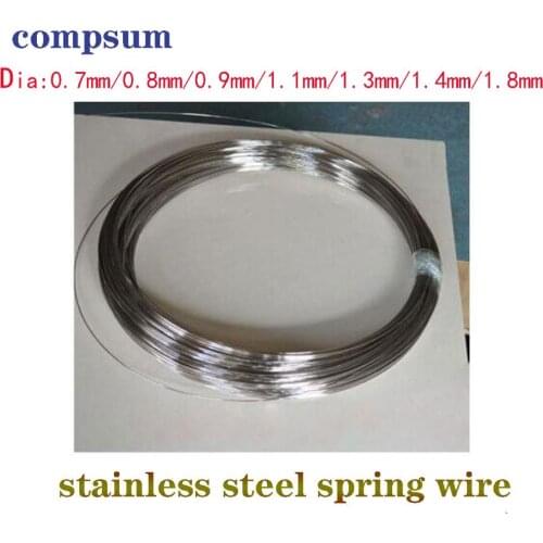 Stainless steel spring hard wire Fishing hard wire bending spring wire 0.7mm/0.8mm/0.9mm/1mm