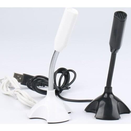 Adjustable USB Laptop Microphone Mini Studio Speech Microphone Stand Mic With Holder For Desktop PC Live Streaming High Quality