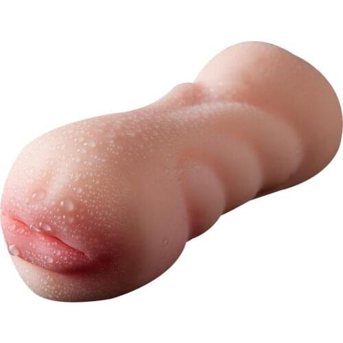 Mouth and vagina Sex Toys 4D Realistic Deep Throat Male Masturbator Silicone Artificial Vagina Mouth Oral Sex Erotic 2020