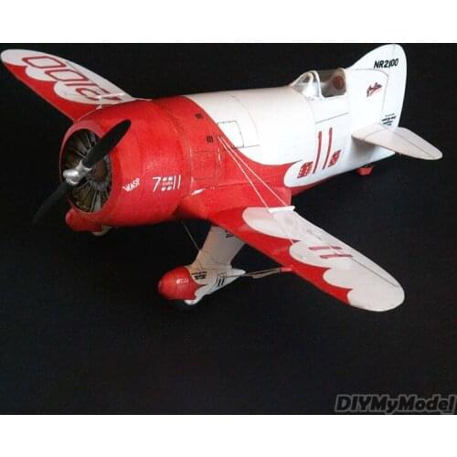 DIYMyModeI 1: 33 US Gee-bee R1 racing aircraft DIY Handcraft Paper Model KIT Handmade Toy Puzzles Gift Movie props