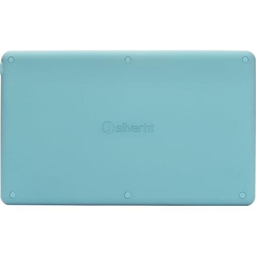 Silver HT 111936640199-wireless keyboard, white and blue color