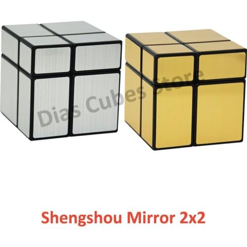 ShengShou Mirror 2X2 Magic Cube Puzzl Twisty Mirror 2x2 Puzzle Educational Toys Cubo Magico