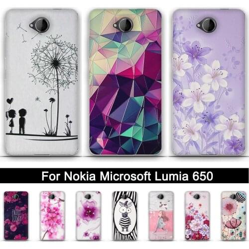 Silicone Case For Nokia Microsoft Lumia 650 Soft TPU Back Cover Cases For Nokia Lumia 650 3D Relief Printed Pattern Phone Shells
