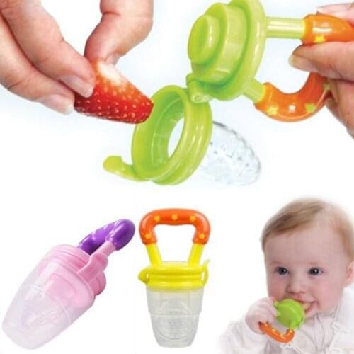 Baby Food Nipple Feeder Silicone soother bottle Fruits Feeding Supplies Soother Nipples Feeding Tool kids nipple try to bit eat
