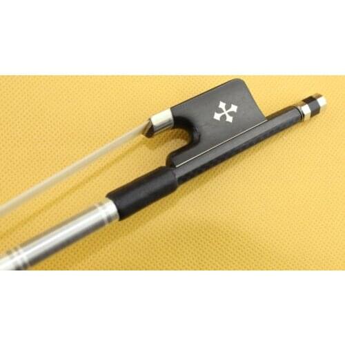 High quality New black Lattice Carbon fiber cello bow 4/4 Ebony Frog