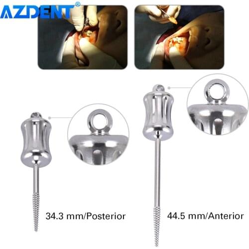 AZDENT Dental Broken Root Crushing Drill Apical Fragments Remnant Extractor Medical Tools 34.3mm 44.5mm Micro Tooth Tappet