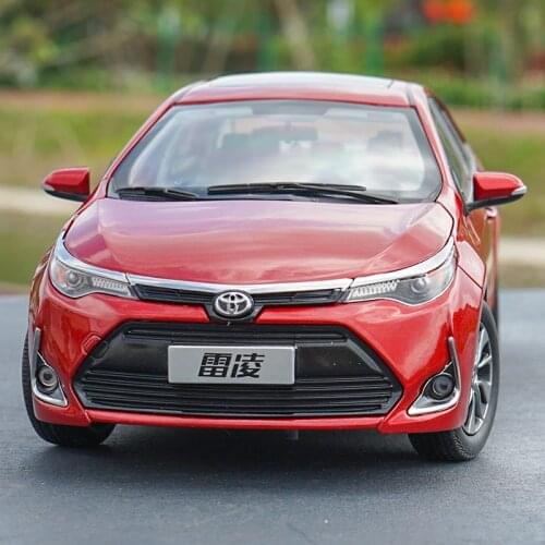 1:18 Scale Diecast Model Cars Toyota Levin 2017 versin in red/orange with small gift