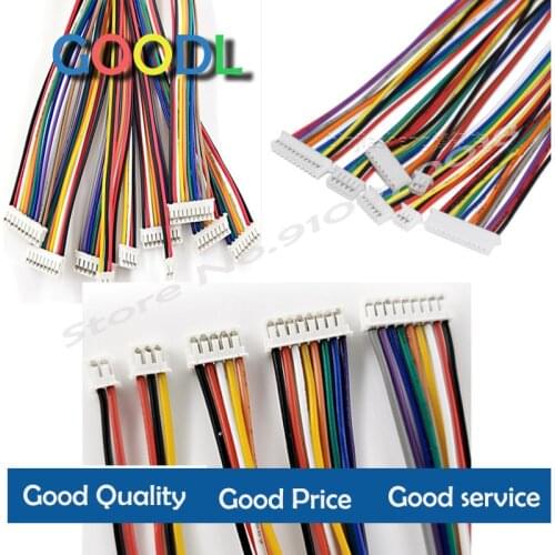10PCS 1.0 1.25 1.5 2.0 2.54 SH/JST/ZH/PH/XH 1.0MM 1.25MM 1.5MM 2.0MM 2.54MM female plug connector with wire 2/3/4/5/6/7/8/10Pin