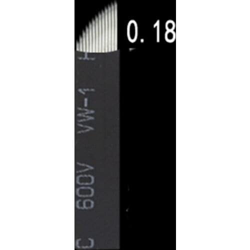 100pcs High Quality 0.18mm Stainless Steel Disposable Eyebrow Microblading Manual Tattoo Blade