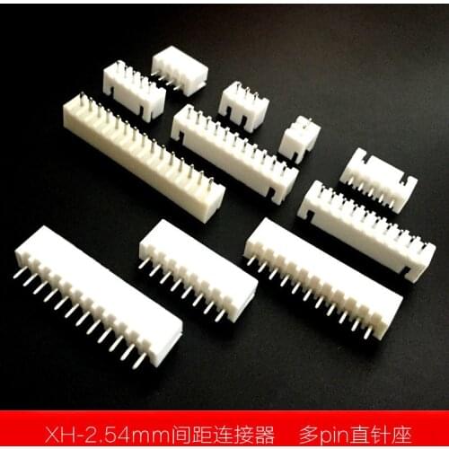 100 PCS XH 2.54 MM Connect Plug-in Unit Connector Directly Needle 2 3 4 5 6 7 8 9 10P