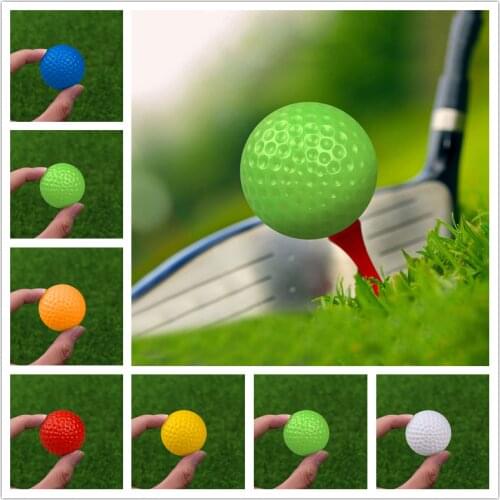 12pcs/lot Indoor golf ball golf practice balls golf light ball no hole Golf Training Aids 6 colors to choose drop shipping new