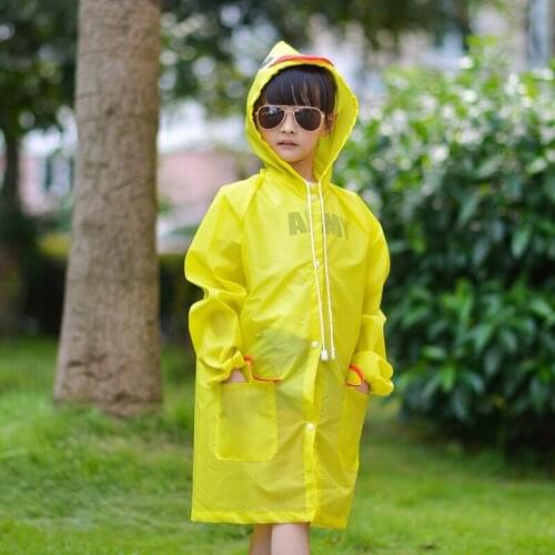 2021 1PC Cartoon Animal Style Waterproof Kids Raincoat For Children Rain Coat Rainwear/Rainsuit Student Poncho